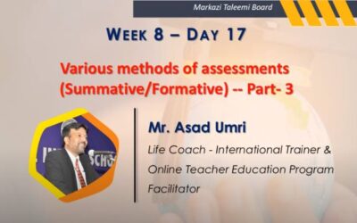 Online Teacher Education Program | Various Methods of Assessments Part 3 | Mr. Asad Umri