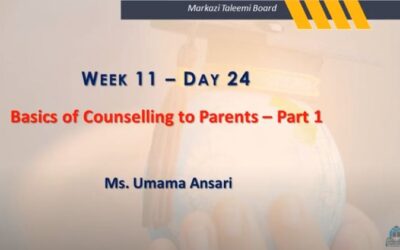 Online Teacher Education Program | Basics of Counselling to Parents Part 1 | Ms. Umama Ansari