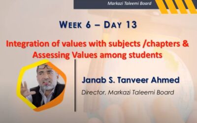 Online Teacher Education Program | Assessing Values | Mr. Tanveer Ahmed